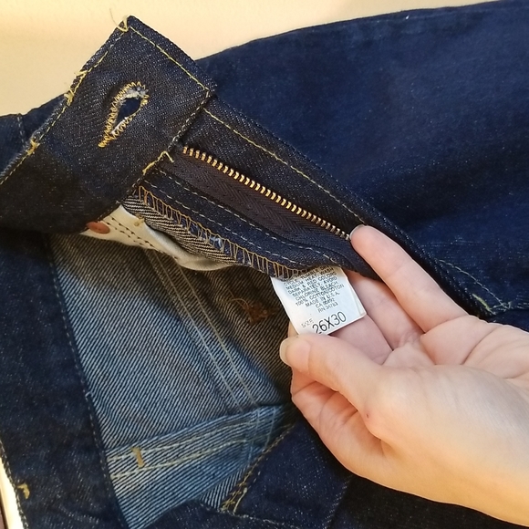 DEADSTOCK Lee Dark Indigo Student Riders 24 - Picture 13 of 14